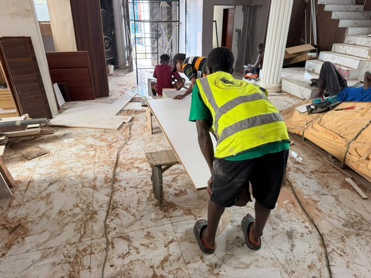 Materials handling on site